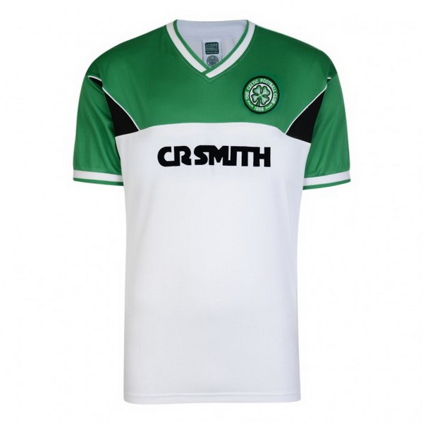 Tailandia Camiseta Celtic Replica Segunda Ropa Retro 1985 1986 Verde Blanco